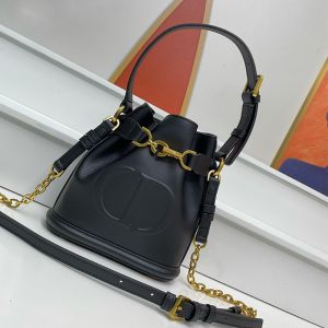 Small C'est Dior Bag CD-Embossed Calfskin Black