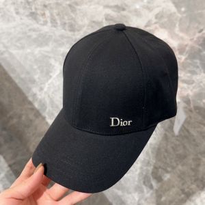 Dior Baseball Cap Dior Oblique Motif Cotton Black