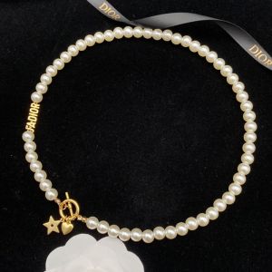 J'Adior Choker, Antique Gold-Finish Metal With White Resin Pearls White