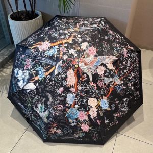 Dior Mini Unbrella Jardin d'Hiver Motif Polyester Black