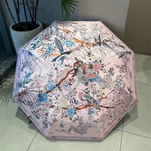 Dior Mini Unbrella Jardin d'Hiver Motif Polyester Pink