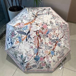 Dior Mini Unbrella Jardin d'Hiver Motif Polyester White