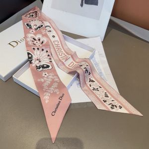 Dior Mitzah Twill Butterfly Bandana Motif Silk Pink