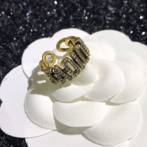 Dior Open Chain J'ADIOR Ring With Crystals Gold