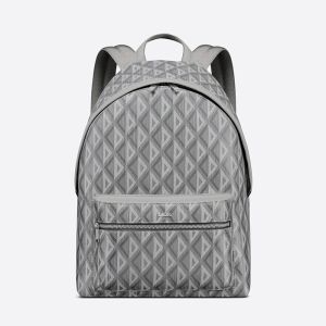 Dior Rider Backpack CD Diamond Motif Canvas Grey