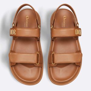 DiorAct Sandals Women Calfskin Brown