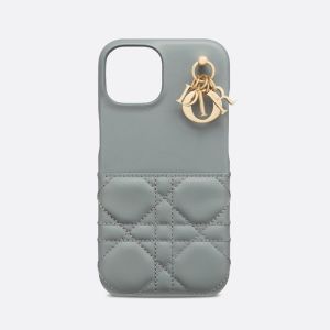 Lady Dior iPhone Case Cannage Lambskin Sky Blue