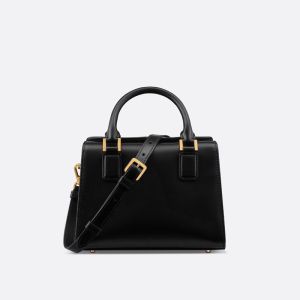 Small Dior Boston Bag Box Calfskin Black