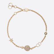 Dior La Petite Tribale Bracelet Metal and White Crystals Gold