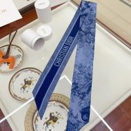 Dior Mitzah Twill Toile de Jouy Sauvage Motif Silk Blue