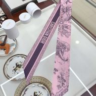 Dior Mitzah Twill Toile de Jouy Sauvage Motif Silk Purple