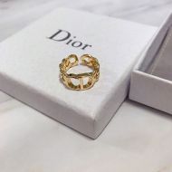 Dior Open Chain 30 Montaigne Ring Metal Gold