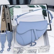 Dior Saddle Bag Ultramatte Calfskin Blue