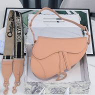 Dior Saddle Bag Ultramatte Calfskin Pink