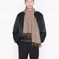 Dior Scarf Oblique Motif Cashmere and Wool Beige