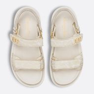 DiorAct Sandals Women Butterfly Motif Technical Fabric White