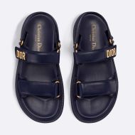 DiorAct Sandals Women Calfskin Navy Blue