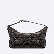 DiorTravel Nomad Pouch Cannage Calfskin Black