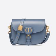 Medium Dior Bobby Bag Box Calfskin Sky Blue