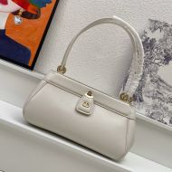 Small Dior Key Bag Box Calfskin White
